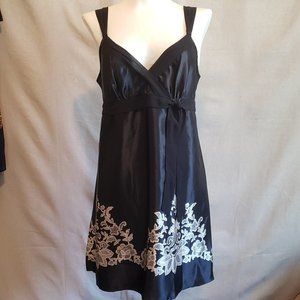 BIAS CUT Chemise SLIP DRESS Satin Silky Y2K style Morgan Taylor Intimates MED